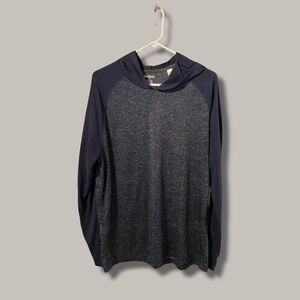 Reebok Dark Blue Hooded Long Sleeve Shirt